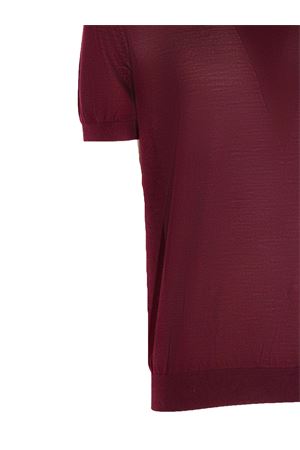 Maglia in lana merino bordeaux ROBERTO COLLINA | 253M10021M1036